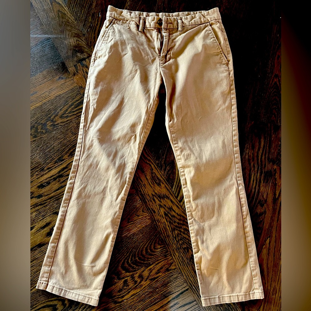 Old Navy ultimate straight built in flex 29x30 khaki tan dress pants